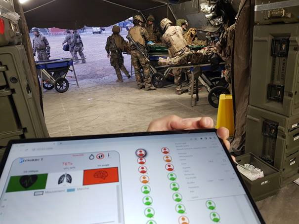 Photo de l’interface iSafe prise à l’exercice ORION 2023